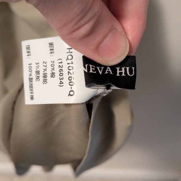 NevaHu Elegant Beige Long Sleeve Dress - Picture 5 of 6